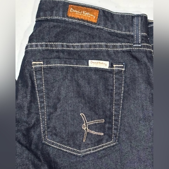 David Kahn Dark Wash Denim Jeans, Wide Leg, Women’s  30 - Picture 3 of 8